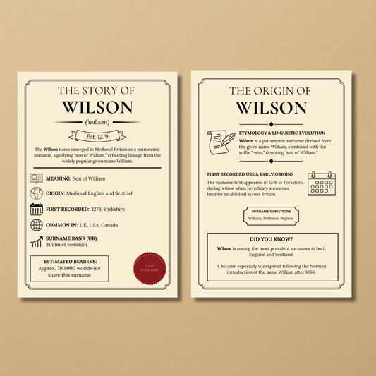 Surname History Pack