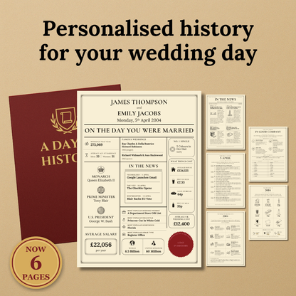 Day You Were Married Pack